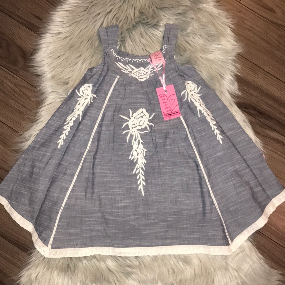 Cutey Couture Chambray Girls Sundress